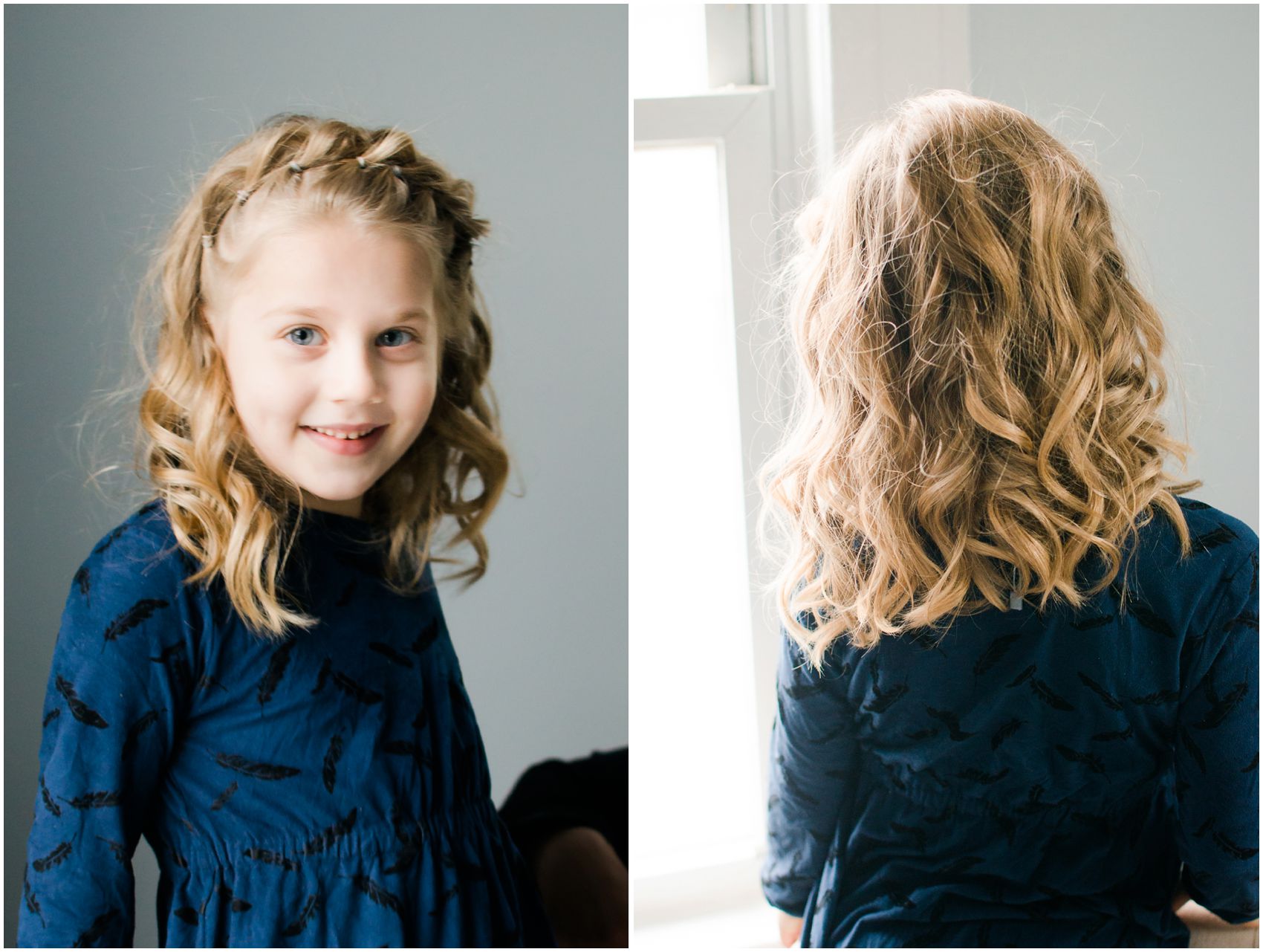 curly blond hair for a little girl