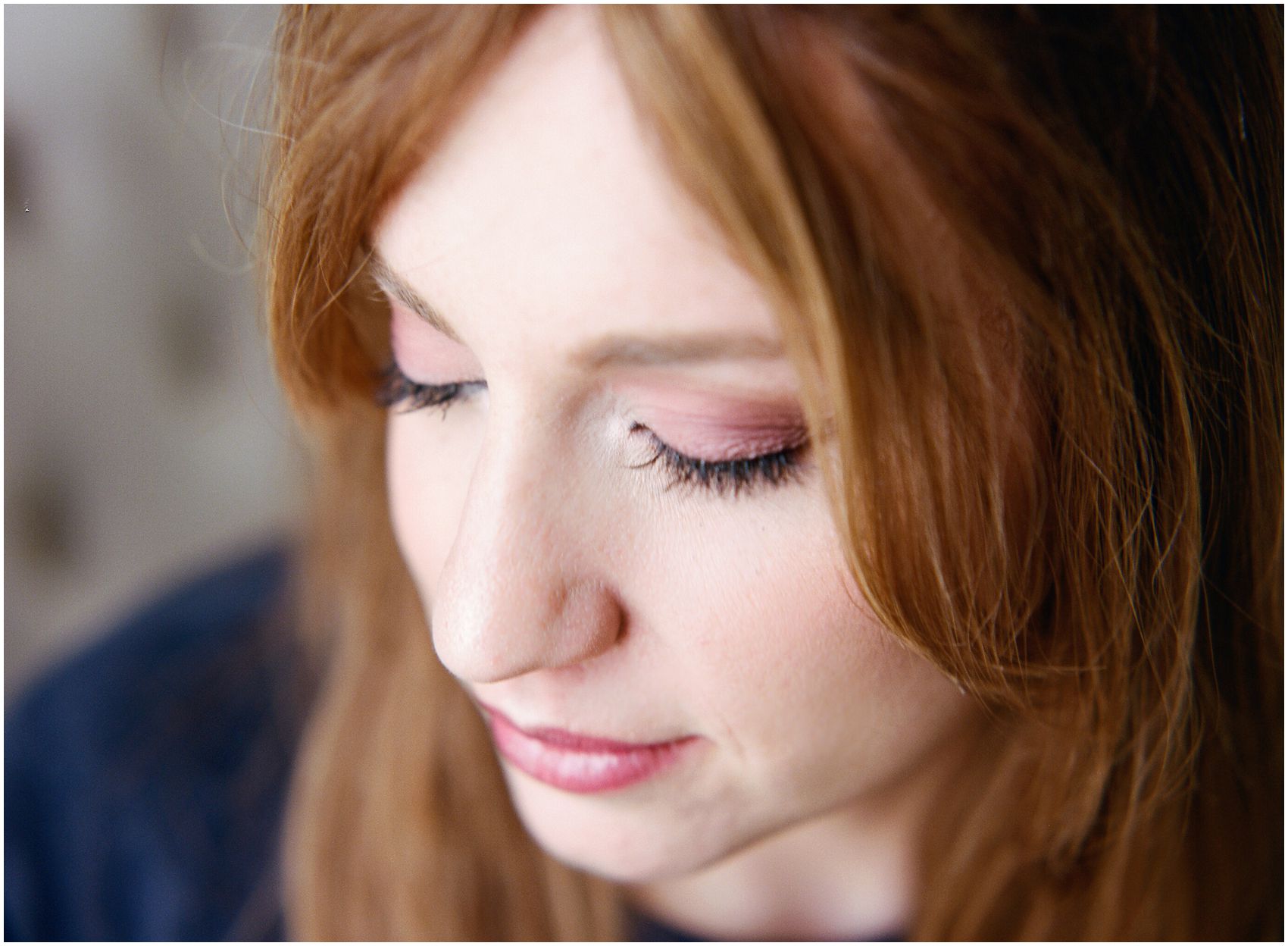 close up of the hair and makeup