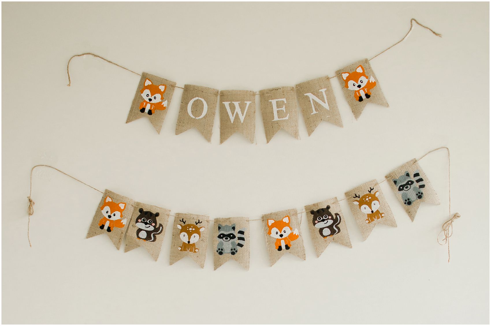 Pinterest inspired nursery decoration with a baby name in Jersey City, NJ